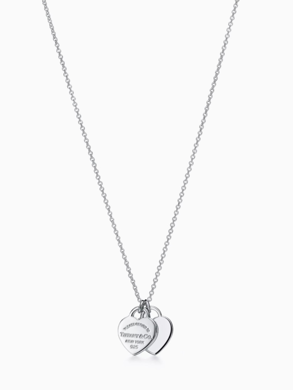 Tiffany & Co. “Return to Tiffany®”
Double Heart Tag Pendant in Silver, Mini - Picture 2 of 9